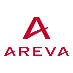 le logo Areva en rouge avec un a majuscule au dessus