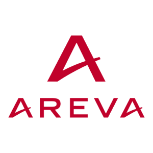le logo Areva en rouge avec un a majuscule au dessus